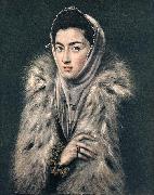 GRECO, El Lady with a Fur sfhg Spain oil painting reproduction